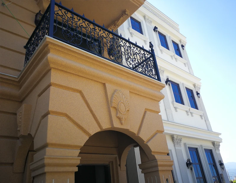 晶彩石外牆塗料